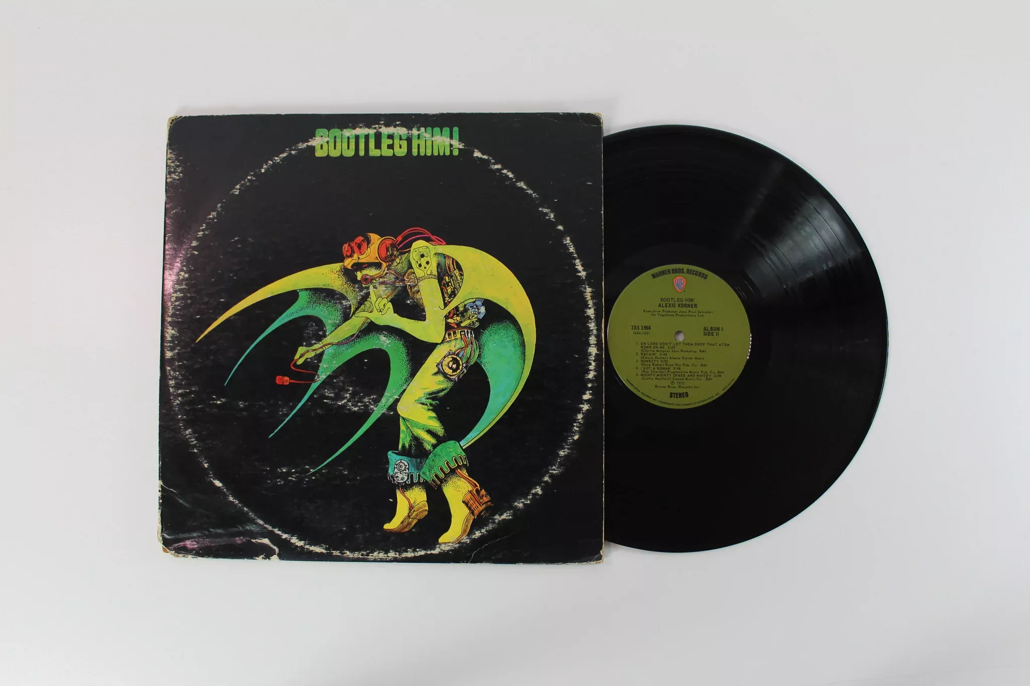 Alexis Korner - Bootleg Him! on Warner Bros. Records
