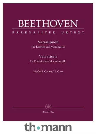 Bärenreiter Beethoven Variationen Cello