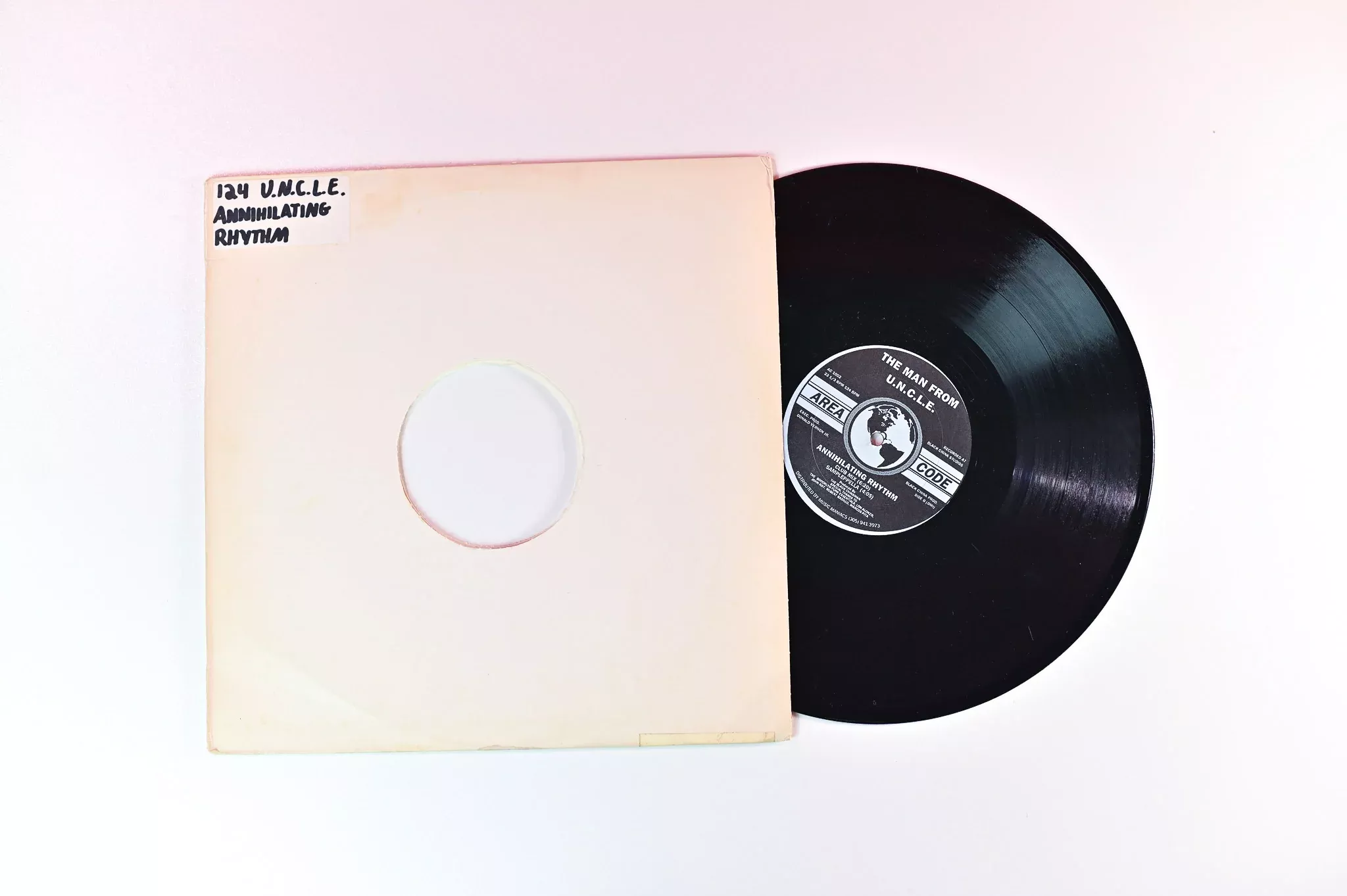 The Man From U.N.C.L.E. - Annihilating Rhythm on Area Code Records 12" Single