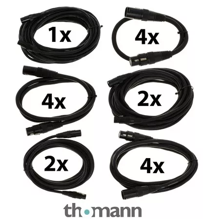 pro snake DMX Cable 5 pin TPD XL Bundle