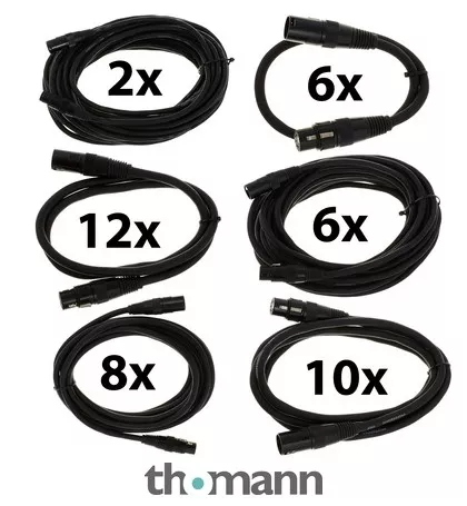 pro snake DMX Cable 5 pin TPD XXL Bundle